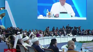 Papa encerra VII Congresso de Líderes das Religiões Mundiais