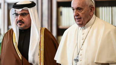 Papa viajará ao Bahrein em novembro, anuncia Santa Sé