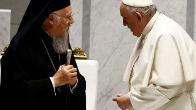Papa Francisco envia mensagem ao Patriarca Bartolomeu I