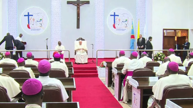 Papa se reúne com bispos antes de deixar a República Democrática do Congo