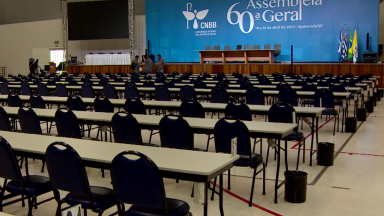 Veja os preparativos para o início da Assembleia Geral dos Bispos