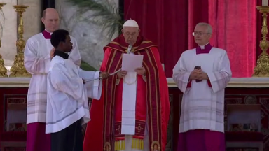 Papa Francisco preside cerimônia do Domingo de Ramos