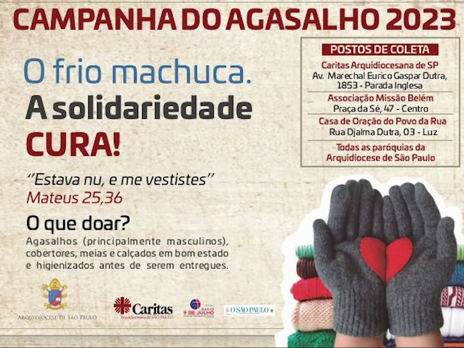 Campanha do Agasalho FIERJ 2023 – Fierj