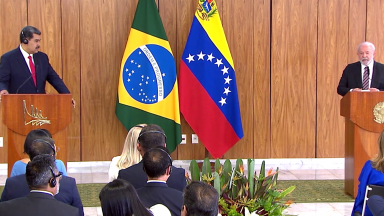 Lula se reúne com Nicolás Maduro, presidente da Venezuela