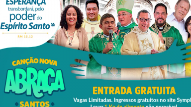 Litoral paulista vive a expectativa do Canção Nova Abraça Santos