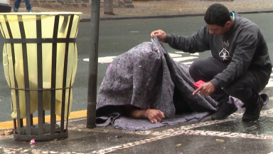 Ações amenizam o frio nas pessoas em situação de rua