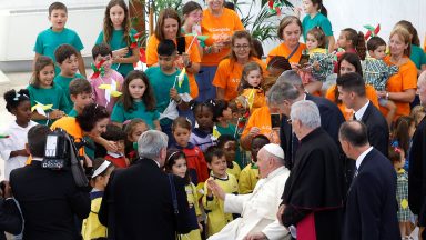 Encontro do Papa com representantes de centros caritativos - JMJ 2023