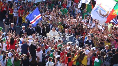 Cerimônia de acolhimento ao Papa Francisco na JMJ