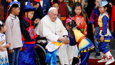 Viagem apostólica: Papa Francisco é acolhido na Mongólia