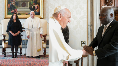 Papa recebe presidente do Peru e primeiro-ministro das Bahamas