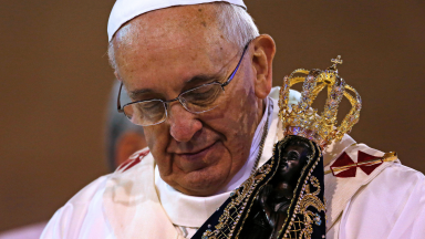 Papa: Que Nossa Senhora Aparecida cuide de todo o povo do Brasil