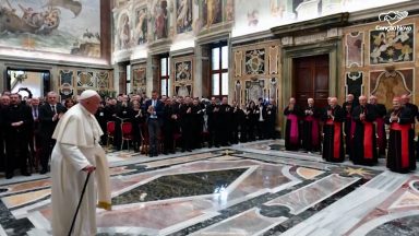 Em Roma, Papa Francisco discursa a participantes de conferência