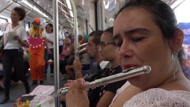 Transporte público de BH tem ação de conscientização da saúde mental