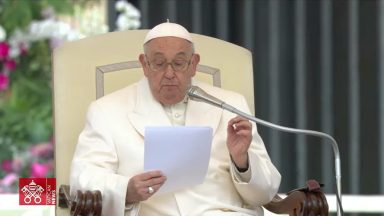 Durante a catequese, Papa Francisco fala sobre Justiça