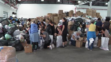 Fundo Social da capital paulista está com espaço lotado de doações