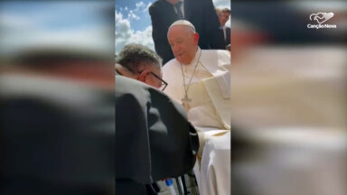 Na Itália, padre Marlon Múcio tem encontro com Papa Francisco