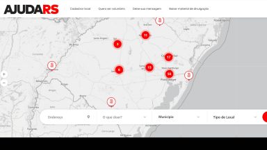 Criado para facilitar doações, site AJUDARS terá nova versão