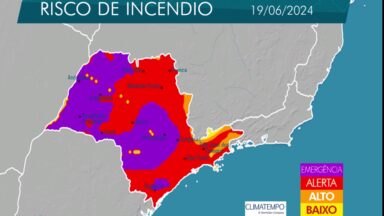 Tempo seco deixa São Paulo em estado de alerta para focos de incêndio