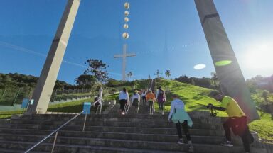 Veja rota de peregrinação de pessoas que buscam se reencontrar na fé