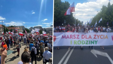 Marchas pela Vida e a Família são realizadas na Polônia