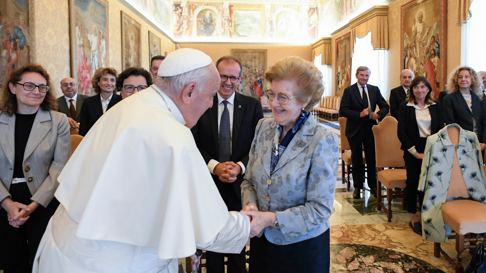 Papa Francisco durante audiência privada / Foto: via Reuters Connect