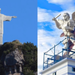 Estátuas do Cristo Redentor (RJ) e São Miguel Arcanjo (PR) / Fotos: Paivafoto via Pixabay e site Santuário São Miguel Arcanjo
