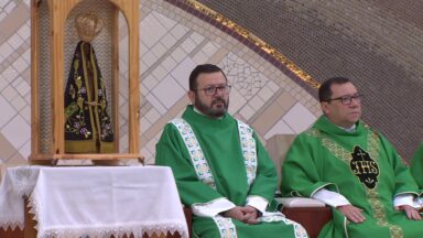 Missionários se despedem da imagem peregrina da Virgem Aparecida