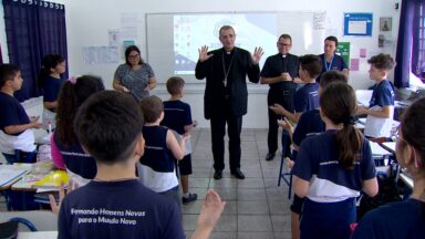 Polo Educacional Canção Nova recebe a visita de Dom Carlos Lema