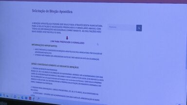 Bênção Apostólica do Papa Francisco pode ser solicitada on-line