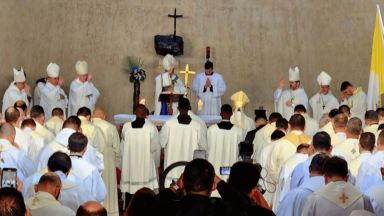 Brasileiros celebram Nossa Senhora Aparecida no Colégio Pio Brasileiro