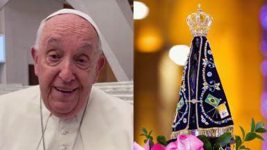 Papa recorda Nossa Senhora Aparecida em mensagem ao Brasil