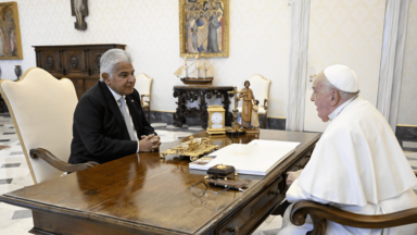 Papa Francisco recebe presidente do Panamá, José Raul Mulino