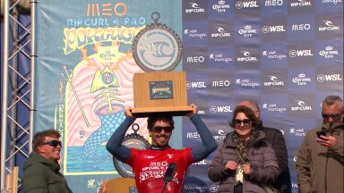 Brasileiro vence etapa portuguesa do Campeonato Mundial de Surfe