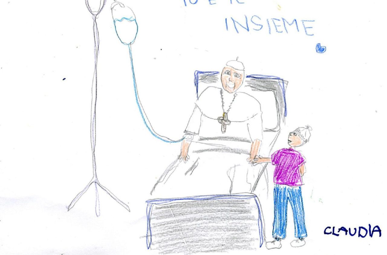 desenhos criancas internadas para o papa francisco _ foto reproducao vatican news (2)