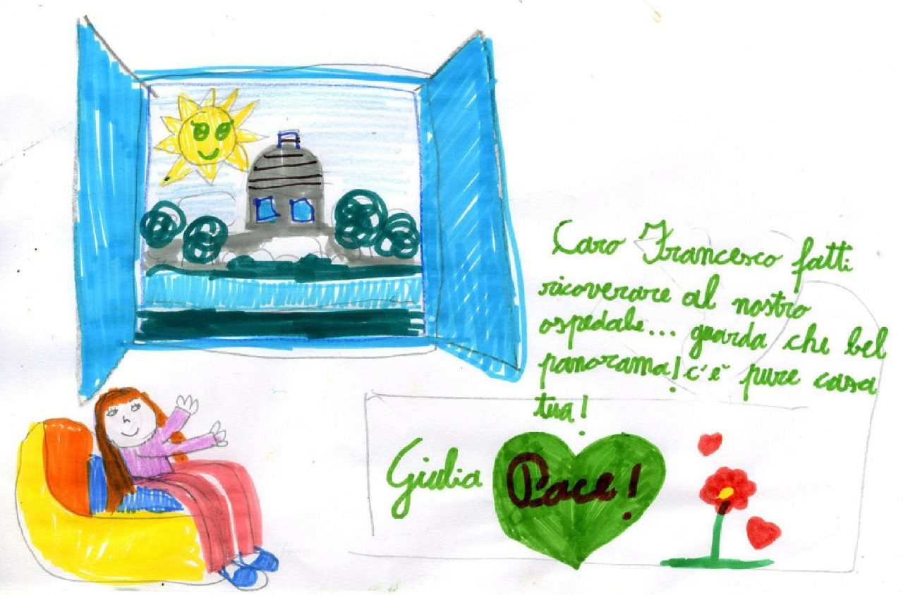 desenhos criancas internadas para o papa francisco _ foto reproducao vatican news (5)