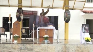 Exposição e Missa recordam visita do Papa Francisco em hospital no Rio