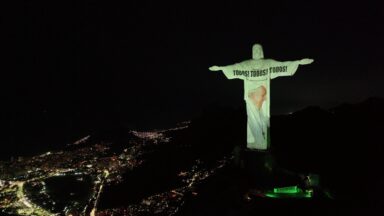Papa Francisco é homenageado no Santuário Cristo Redentor