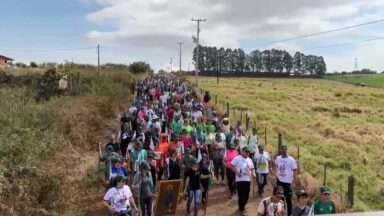 Peregrinos participam da Segunda Caminhada de São José do Pedalzinho