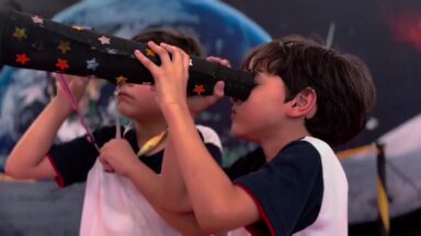 Estudantes de Aracaju fazem uma viagem pela astronomia