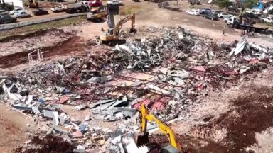 Em Rio Bonito do Iguaçu, autoridades trabalham para reerguer a cidade