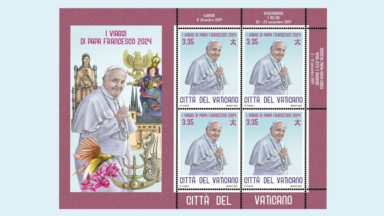Últimas viagens do Papa Francisco são tema de novos selos no Vaticano