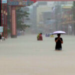 Inundações no sul da Tailândia deixam moradores ilhados