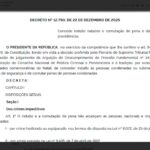 Presidente Lula assina decreto de indulto natalino