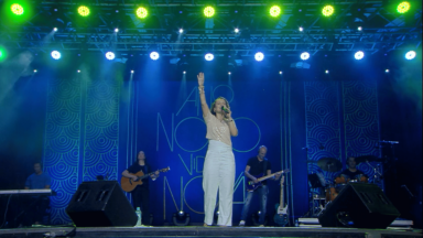 Show anima noite do Acampamento de Ano Novo na Canção Nova