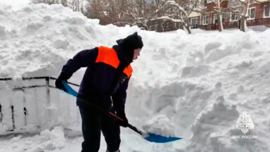 Nevasca recorde na Rússia tira a vida de duas pessoas