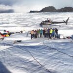 Cientistas investigam o avanço da geleira Pio XI no Chile