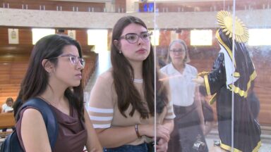 Canção Nova recebe imagem de Santa Rita, santa das causas difíceis