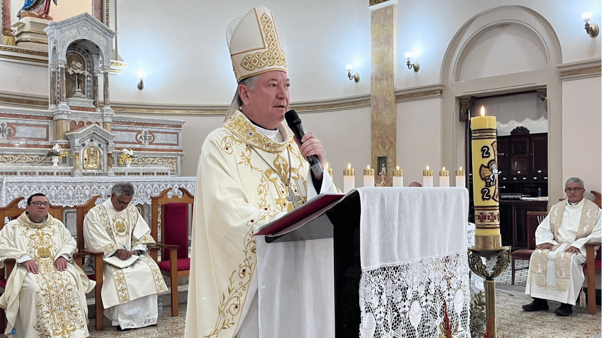 Dom Wladimir Lopes durante homilia da Santa Missa de abertura da Assembleia Geral da Canção Nova