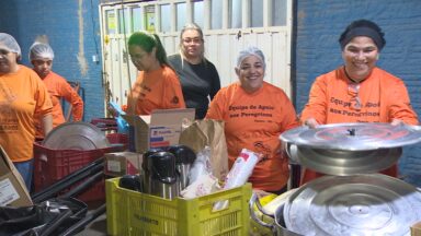 Voluntários ajudam na Festa de Santa Rita de Cássia
