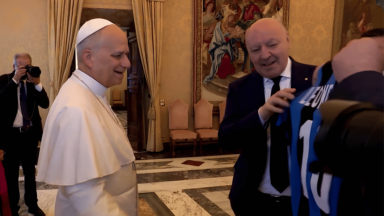 Papa recebe jogadores da Inter de Milão: “Sejam testemunhas de valores”
